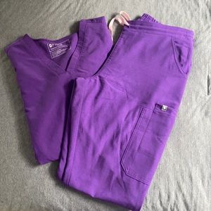 FIGS ultraviolet set! WORN ONCE!